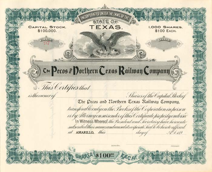 Pecos and Northern Texas Railway Company